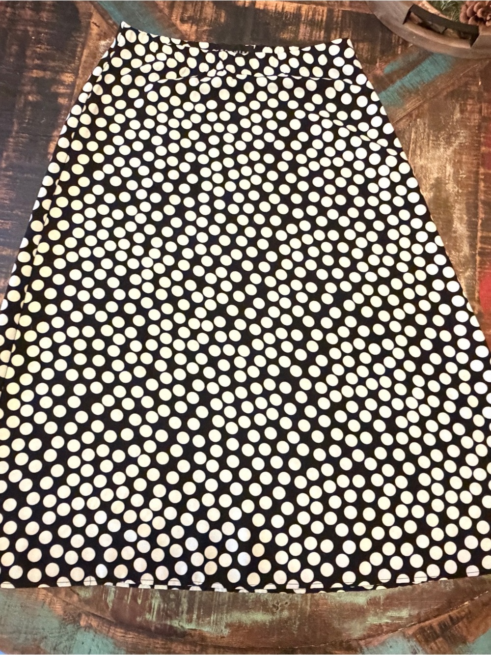Premise Black & White Polka Dot A-Line Skirt XS vintage Pre-owned.